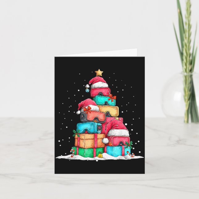 Virtual Reality Vr Gles Le Gaming Old School Gamer Card (Front)