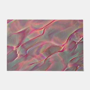 Virtual rock in satin tone, peach or living coral doormat