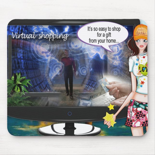 Virtual shopping mouse pad (Front)