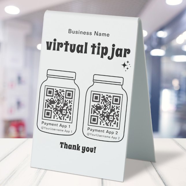 Virtual Tip Jar with 2 QR Code (Creator Uploaded)