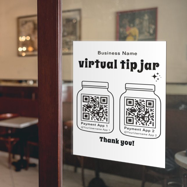 Virtual Tip Jar with 2 QR Code (Creator Uploaded)