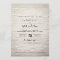 Virtual Wedding Livestream Black & White Brick