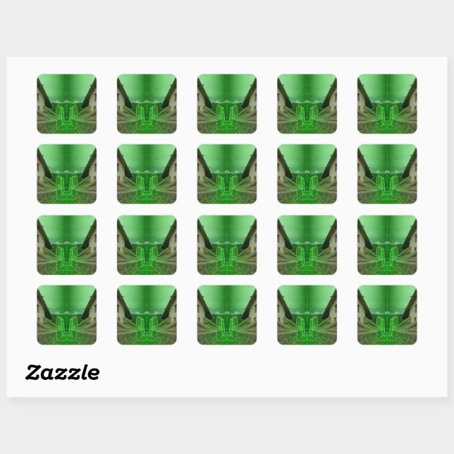 Virtualization v2.0 - square sticker (Sheet)