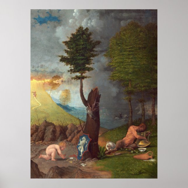 Virtue and Vice - Lorenzo Lotto Fine Art Poster (Front)