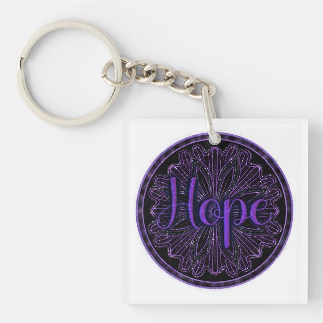 Virtue Hope Mandala Key Ring (Front)