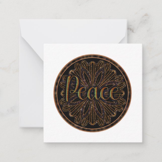 Virtue Peace Mandala Card (Front)