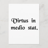 Virtue stands in the middle.