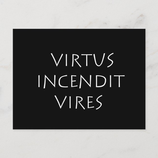 Virtus incendit vires postcard (Front)