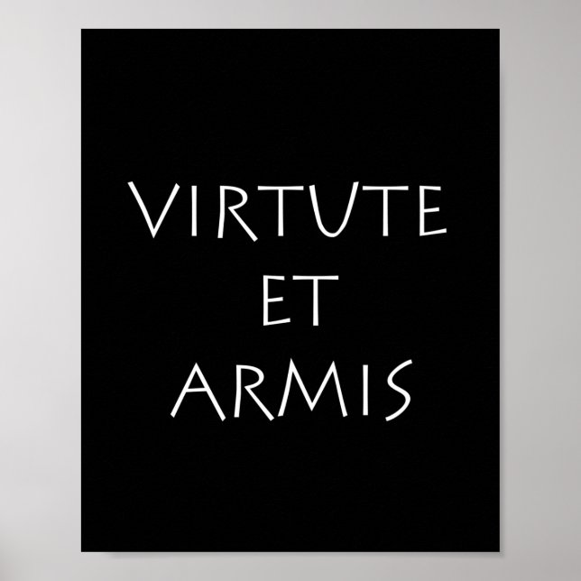 Virtute et armis poster (Front)