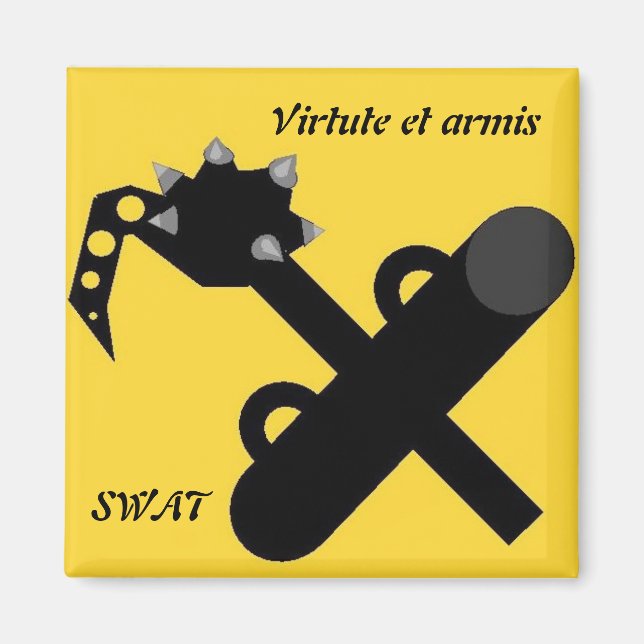 Virtute et armis SWAT Magnet (Front)