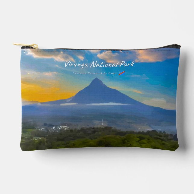 Virunga National Park, DR Congo - Volcano Accessory Pouch (Front)