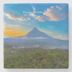 Virunga National Park, DR Congo - Volcano Stone Coaster
