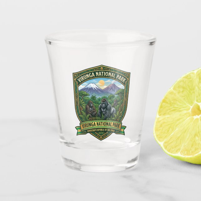 Virunga National Park Shot Glass (Front)