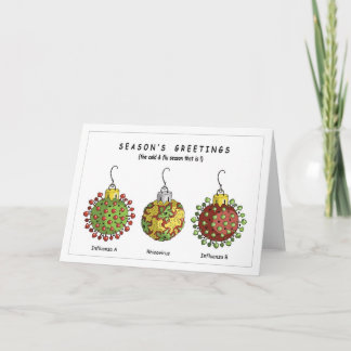 Virus Ornaments Holiday Card