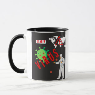 VIRUS PATTREN COFFEE MUGS