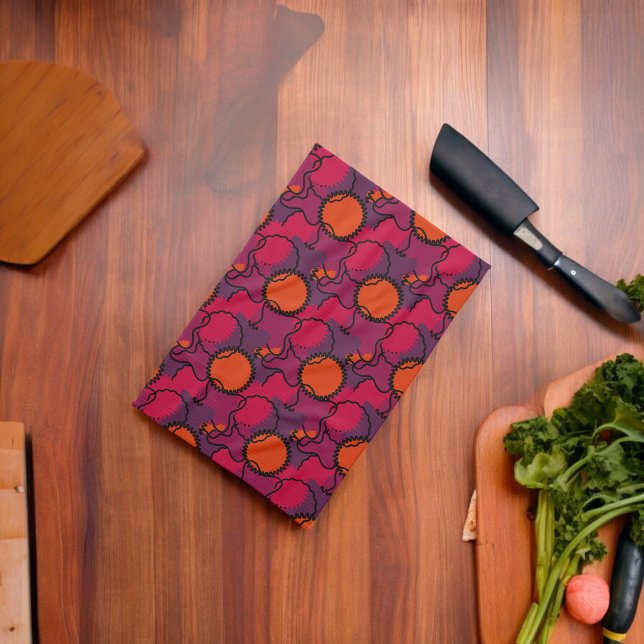 Virus  tea towel (Kitchen Towel)