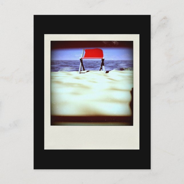 Vis-à-vis variation 3D Computer Art black postcard (Front)