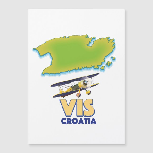 Vis Croatia map (Front)