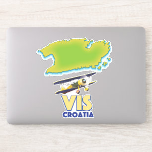 Vis Croatia map