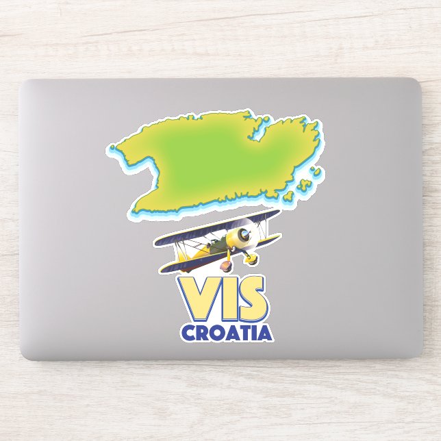 Vis Croatia map (Computer)