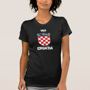 Vis, Croatia with coat of arms T-Shirt