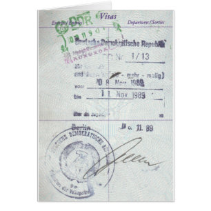 Visa & Entry Stamps from Communist East Germany