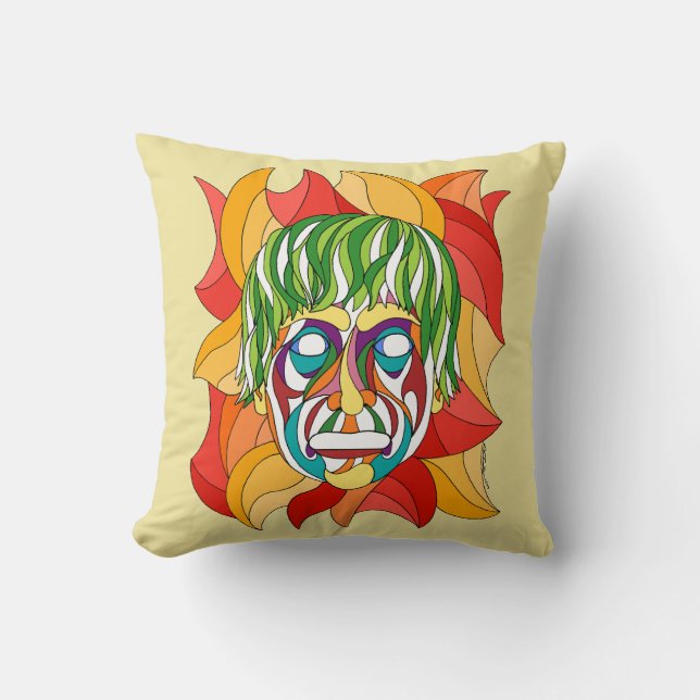 Visage Grimace Cushion (Front)