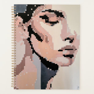 Visage pastel apaisant planner