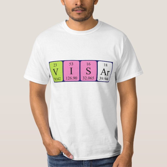 Visar periodic table name shirt (Front)