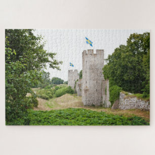 Visby old city wall Gotland Sweden Sverige Jigsaw Puzzle