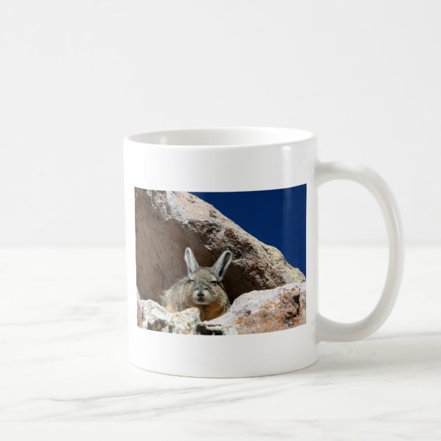 Viscacha sunbathing in the Atacama desert Chile Coffee Mug (Right)