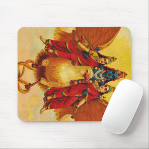 Vishnu, Garuda, Vahana by Raja Ravi Varma Mouse Pad