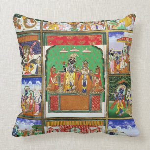 Vishnu in the centre of his ten avatars, Jaipur, R Cushion