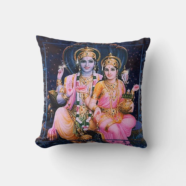 Vishnu & Lakshmi - Pillow (Front)