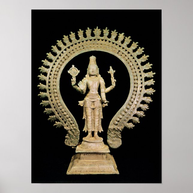 Vishnu, Late Chola Poster (Front)