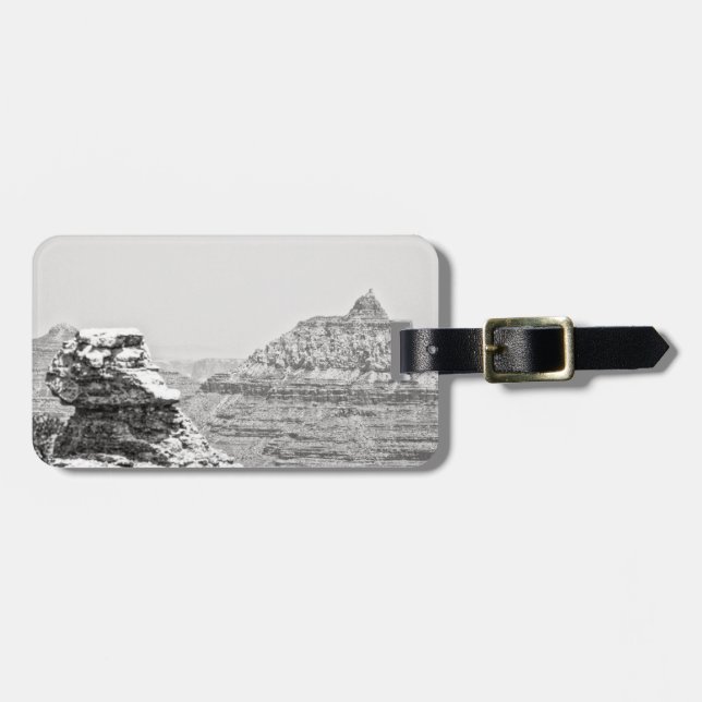 Vishnu Temple Luggage Tag (Front Horizontal)