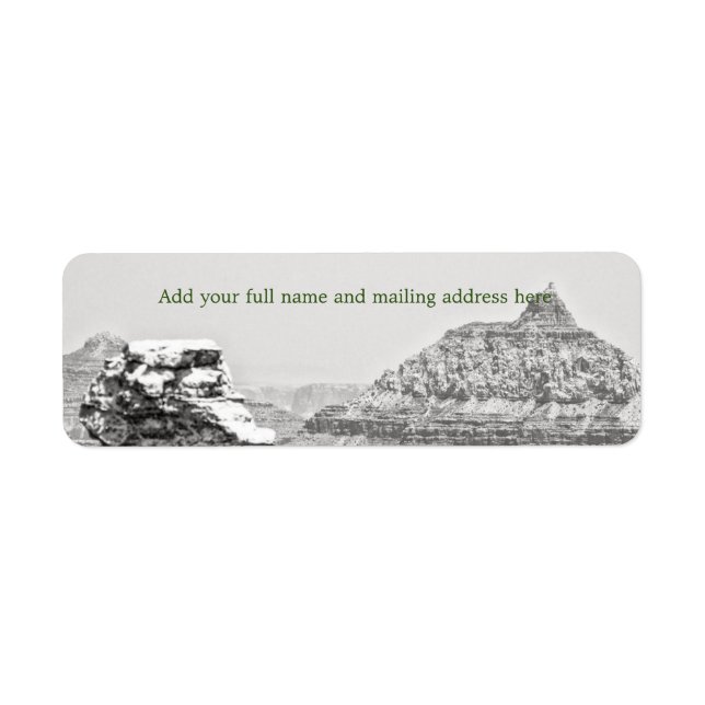 Vishnu Temple Return Address Label (Front)