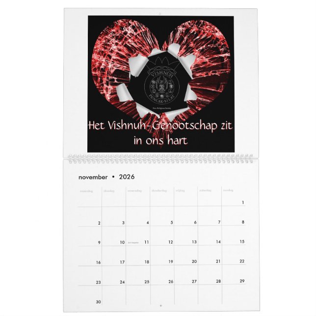 Vishnuh Calender Calendar (Nov 2026)