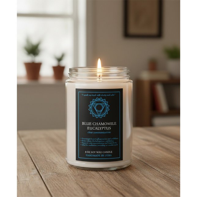 Vishuddha Throat Chakra Candle Label (Creator Uploaded)