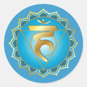 Vishuddhi or throat chakra Sticker