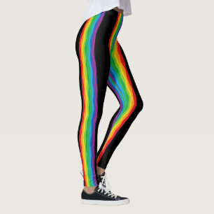 “Visibility” – An Abstract Pride Pattern #2 Leggings