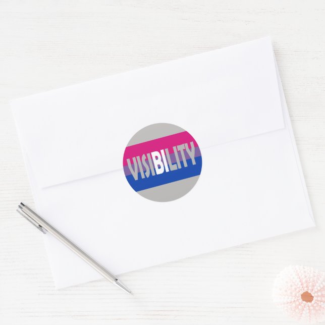 visiBIlity Classic Round Sticker (Envelope)