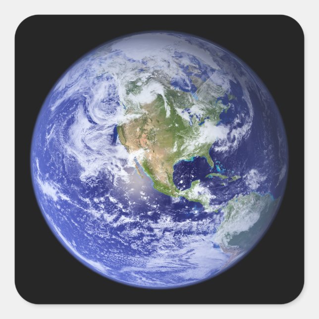 Visible Earth: The Blue Marble Square Sticker (Front)