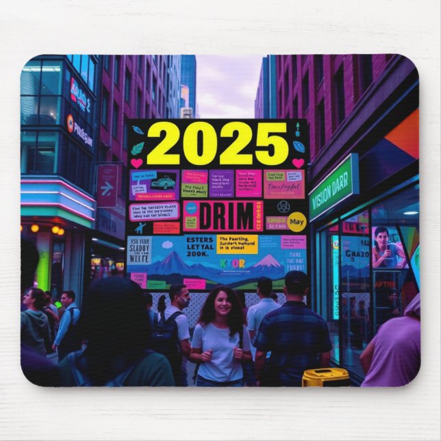 "Vision 2025" Urban Inspiration Mouse Pad (Front)