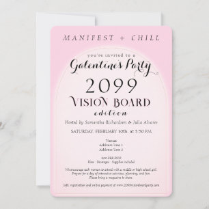 Vision Board Party Networking Galentine's Party Invitation