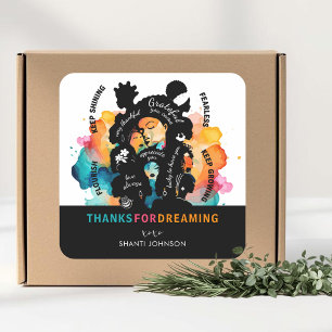 Vision Board Party Thank You  Square Sticker