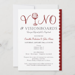 Vision Board Sorority Women Networking Party Invitation