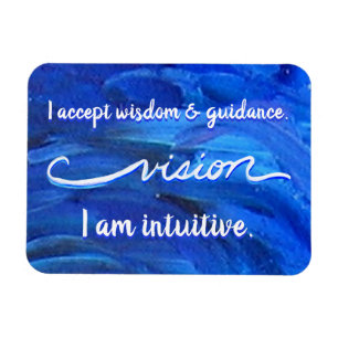 "Vision" Indigo Eye Chakra Inspiring Words Magnets