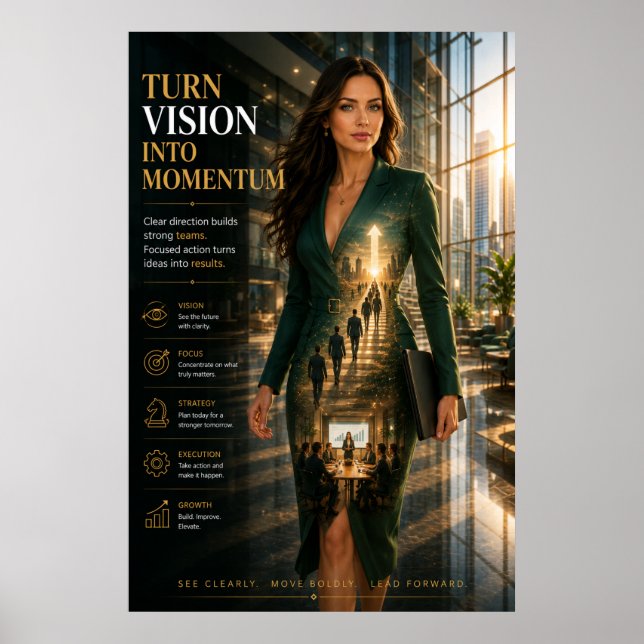 Vision Into Momentum – Executive Poster (Front)