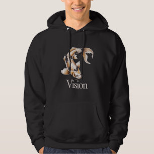 Vision Japanese Koi Art for Determination Hoodie